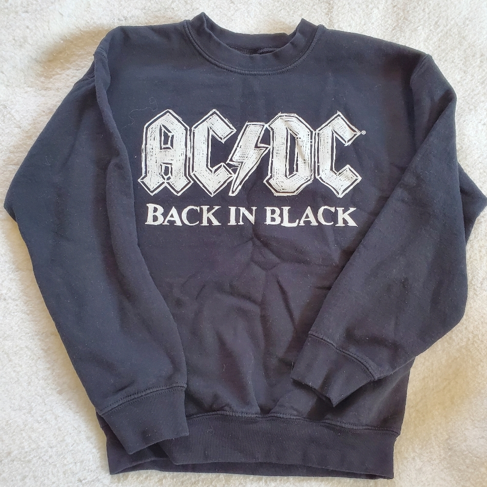 AC/DC Back In Black 2020 Sweatshirt, Sz 9/10